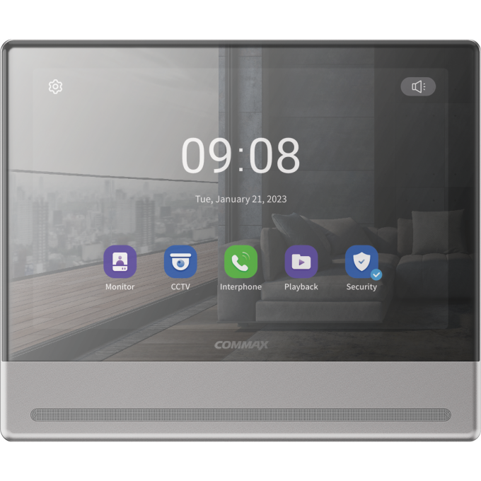 Абонентский монитор COMMAX CDV-1004QT серебро CDV-1004QT (CEPEBPO)